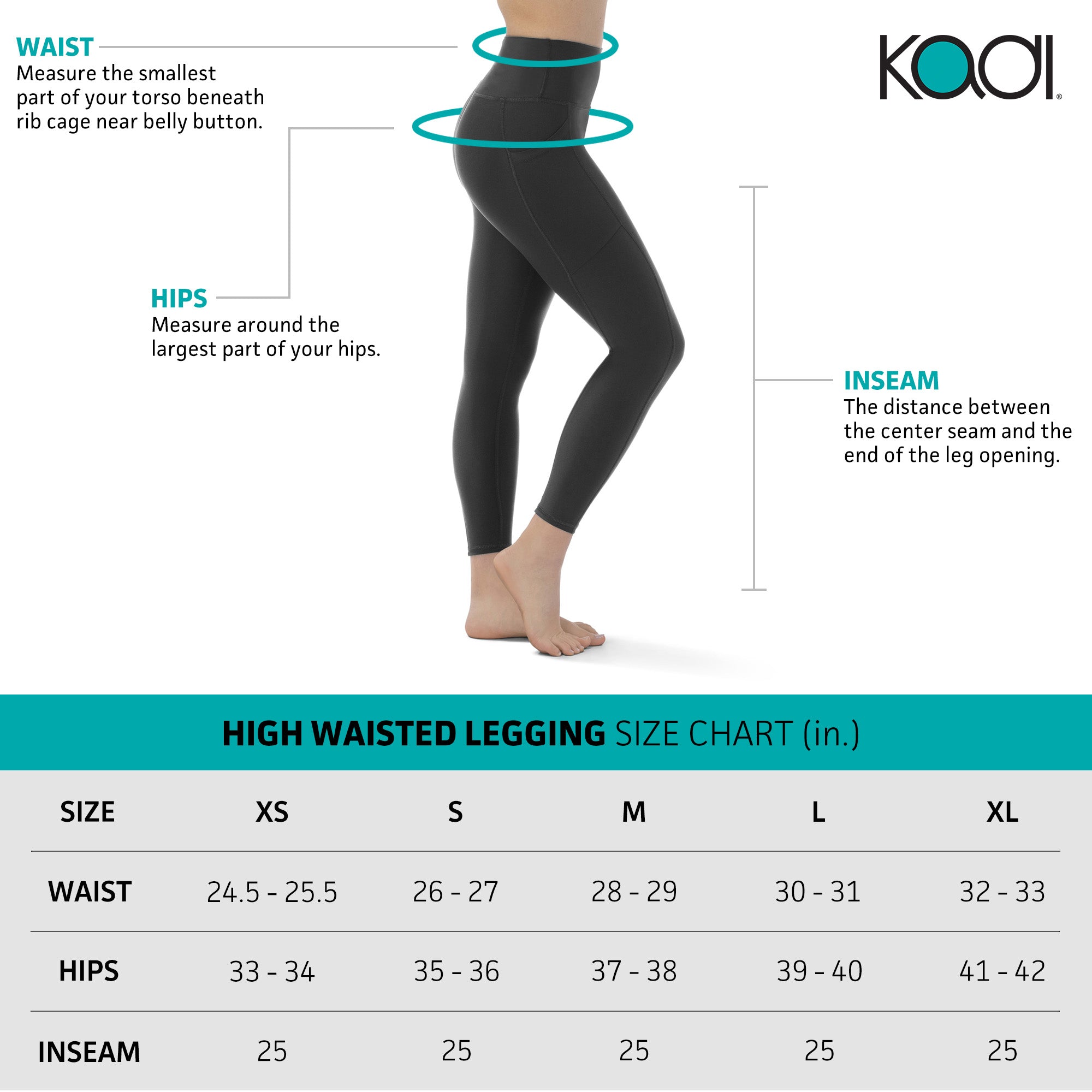 KADI BRAND LEGGINGS - BLACK