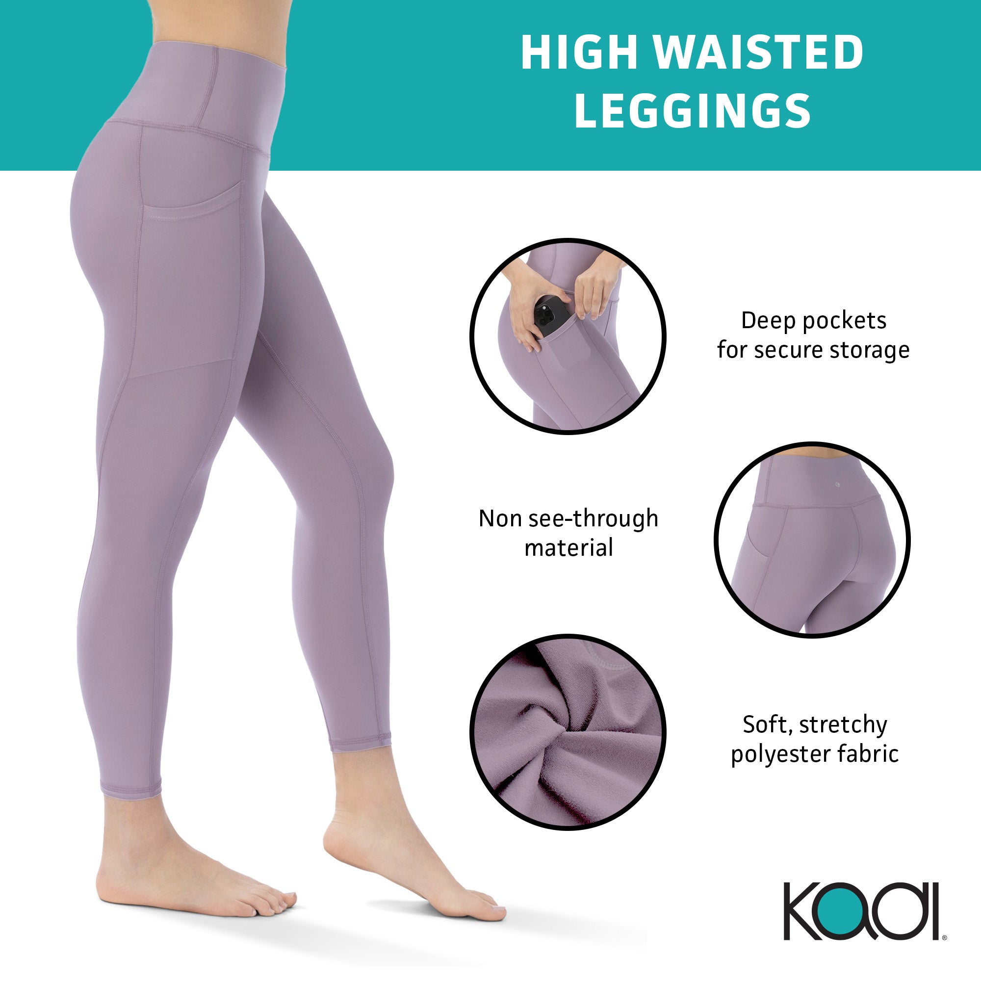 KADI BRAND LEGGINGS - DUSTY ROSE