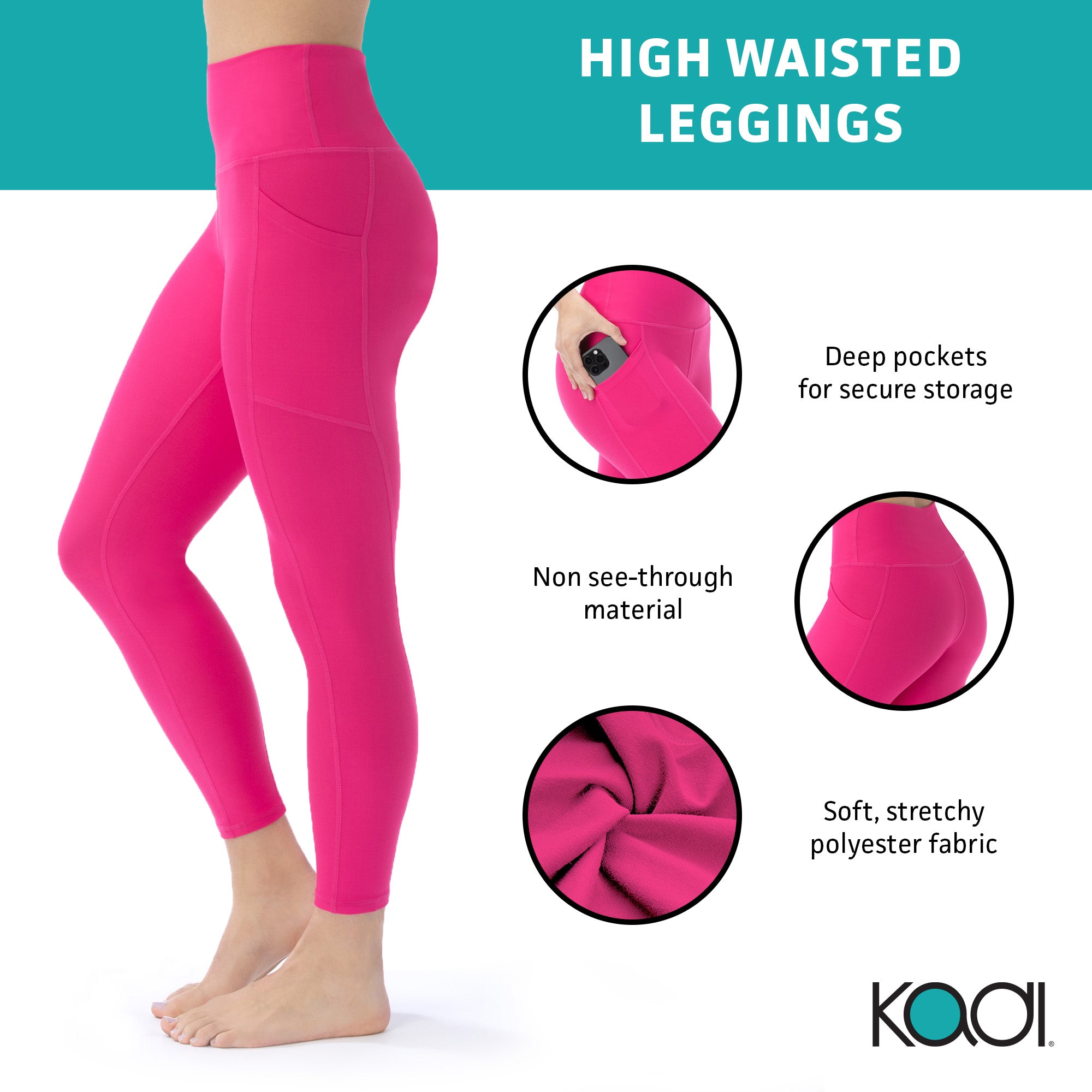 KADI BRAND LEGGINGS - FUCSHIA