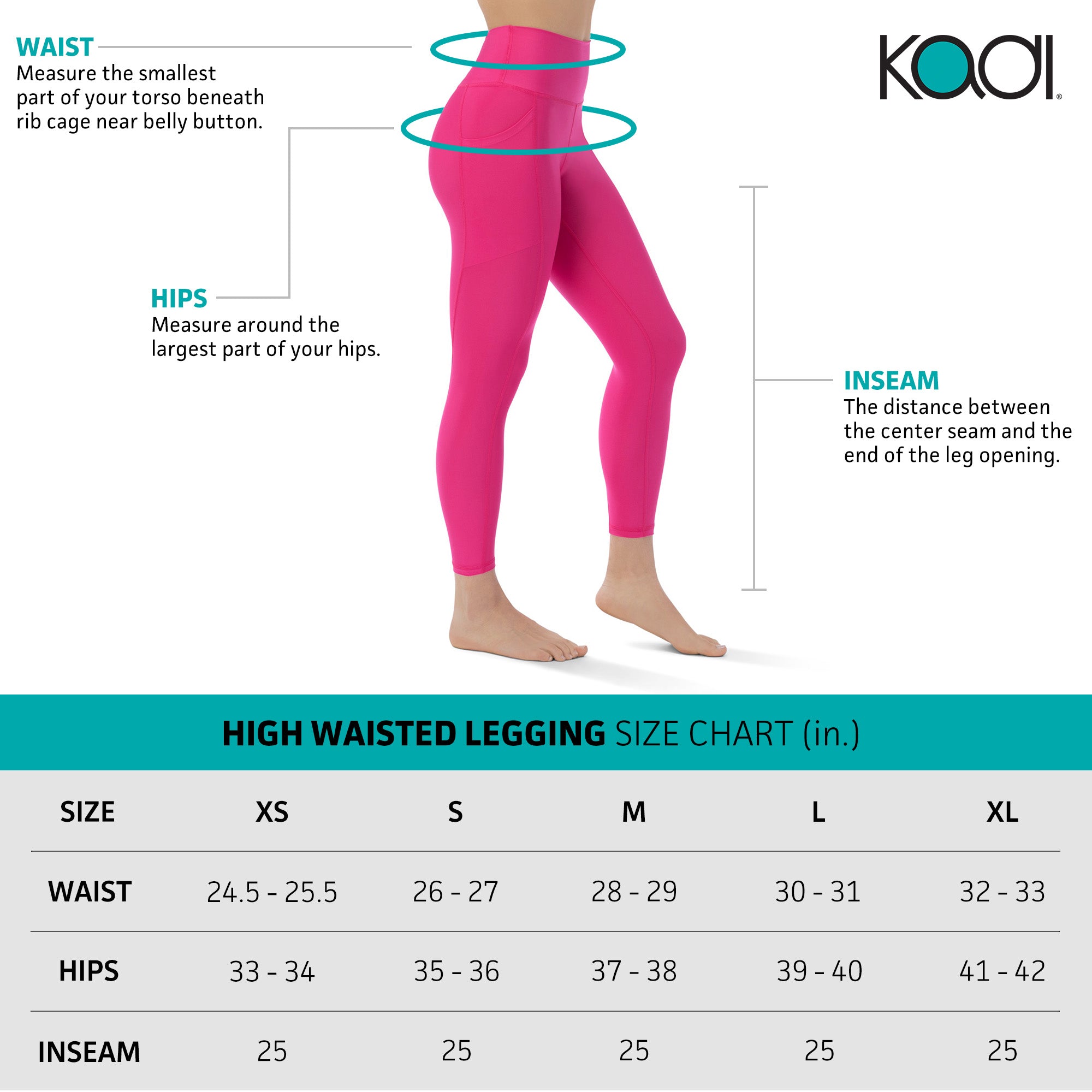 KADI BRAND LEGGINGS - FUCSHIA