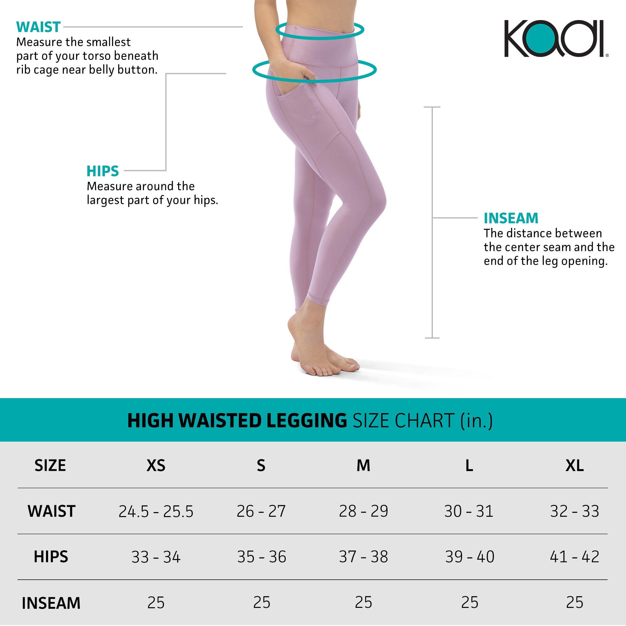 KADI BRAND LEGGINGS - MAUVE SHADOW