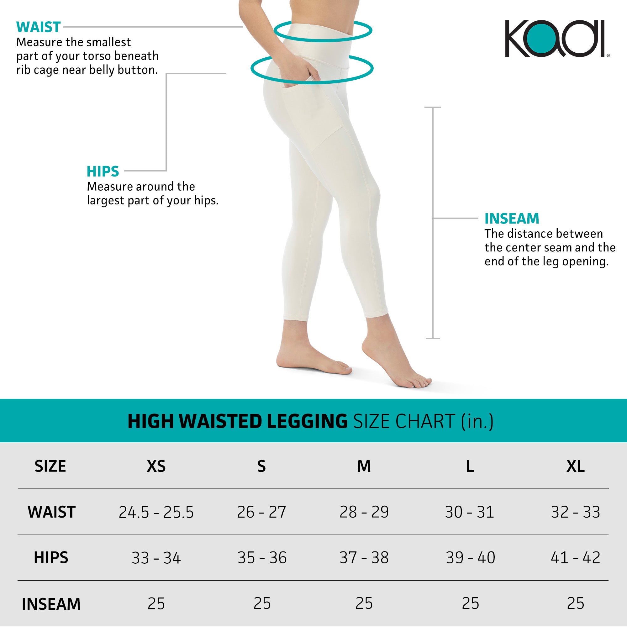 KADI BRAND LEGGINGS - MARSHMELLOW