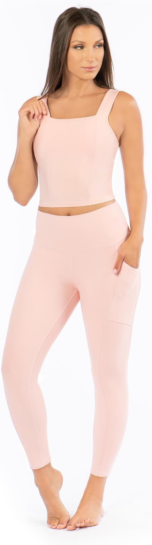 KADI BRAND LEGGINGS - PEARL PINK