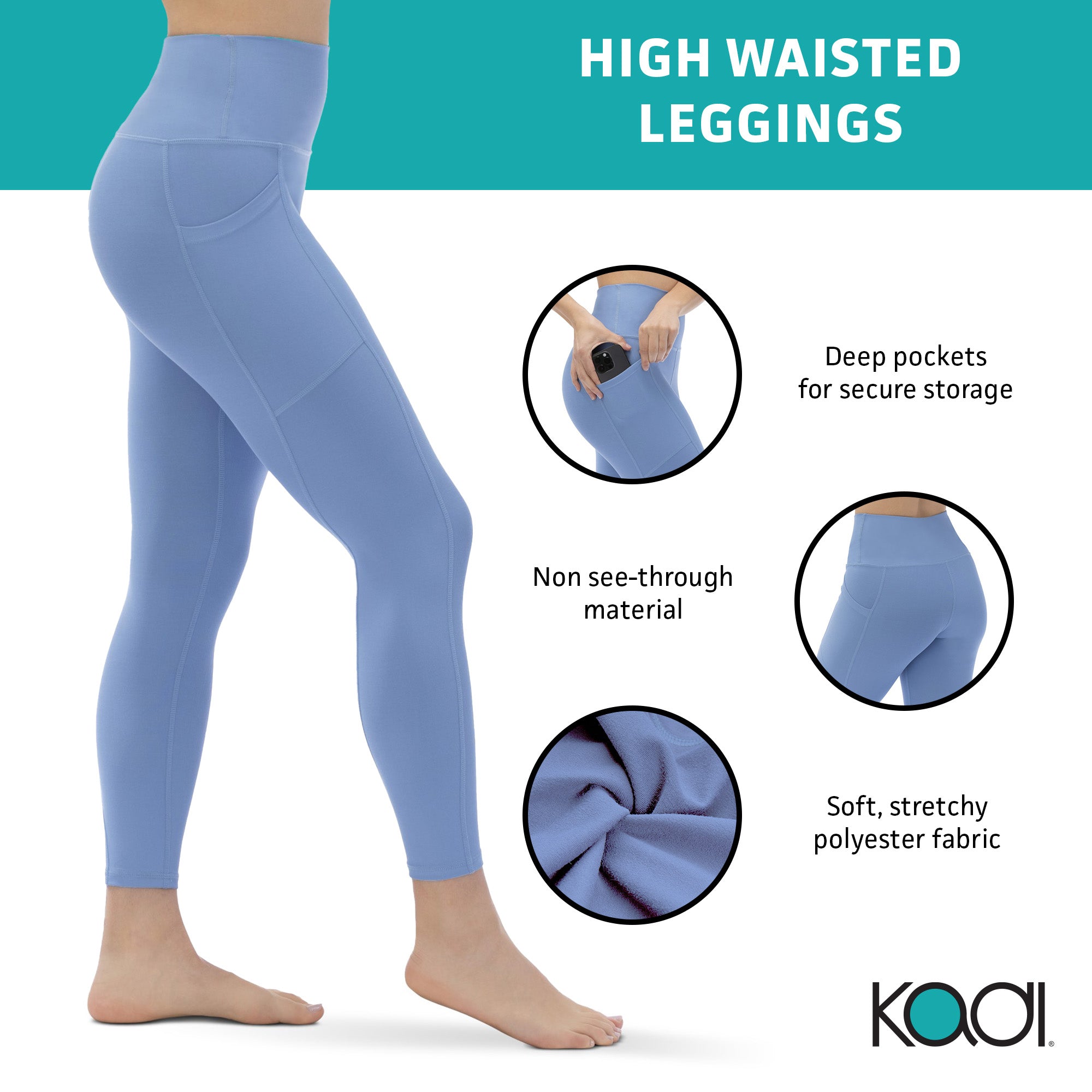 KADI BRAND LEGGINGS - SKY