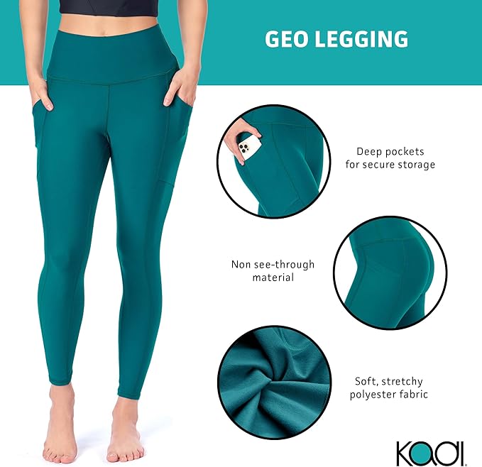 KADI BRAND LEGGINGS - TEAL