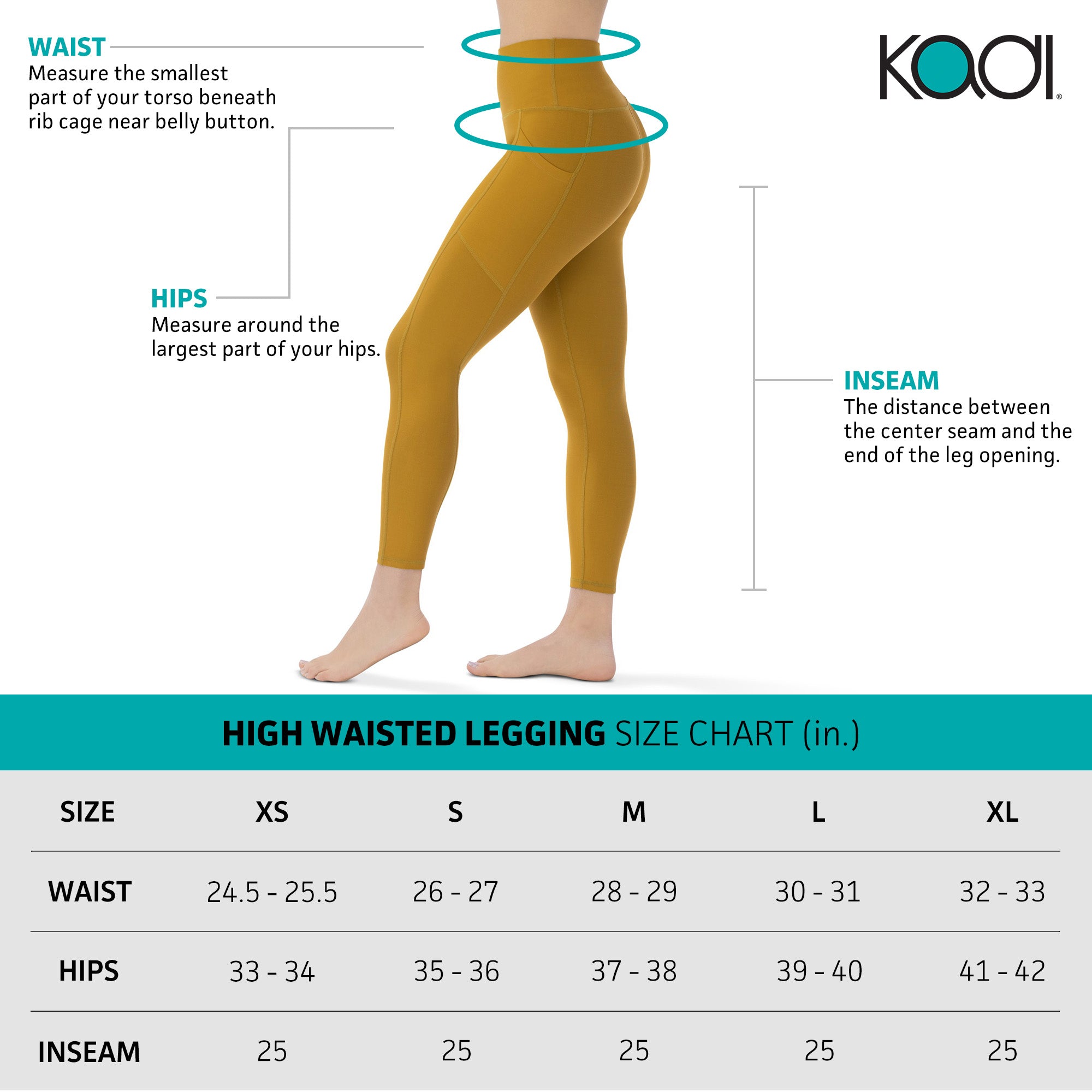 KADI BRAND LEGGINGS - WARM OLIVE