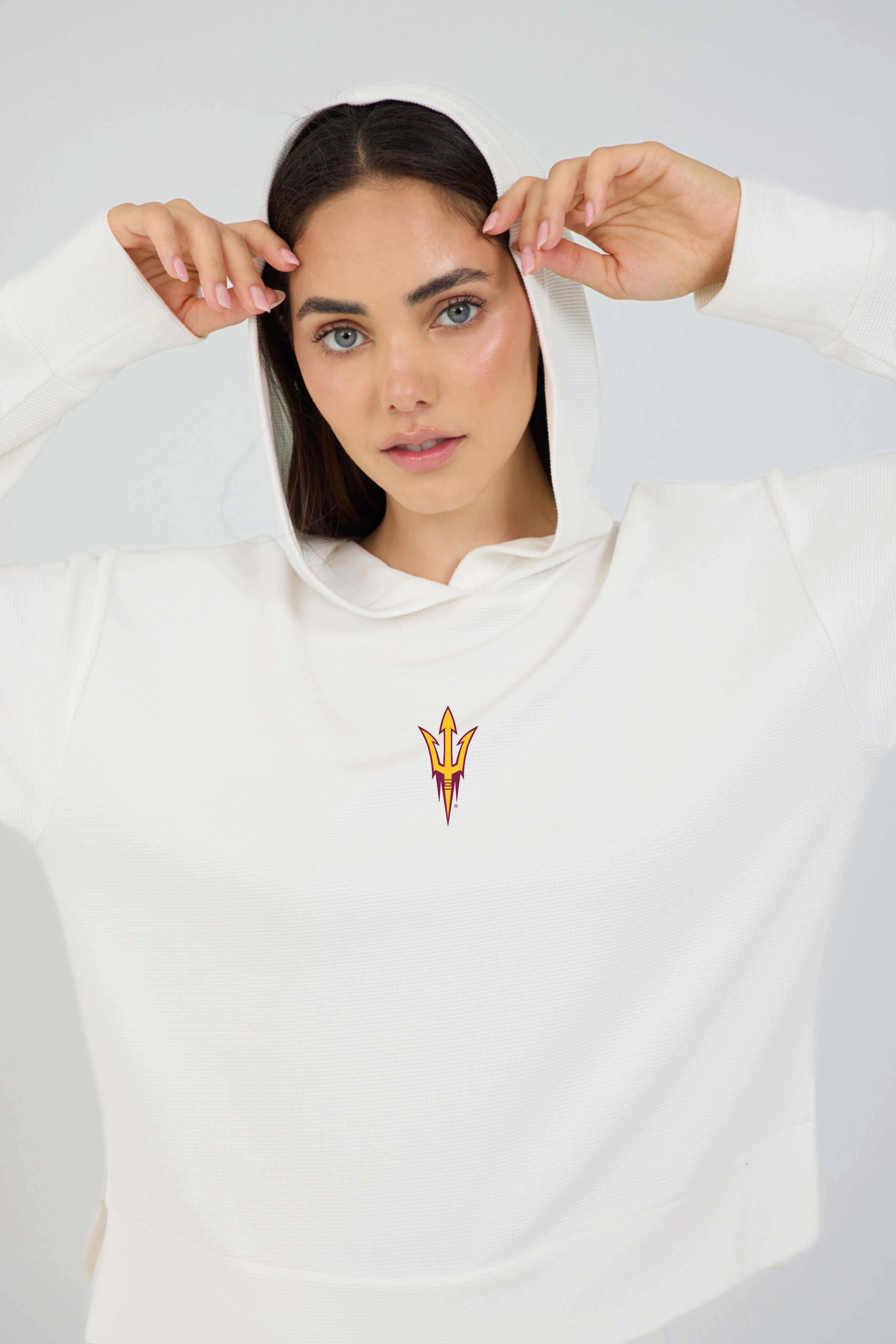 Relaxed Fit Waffle Hoodie Arizona State