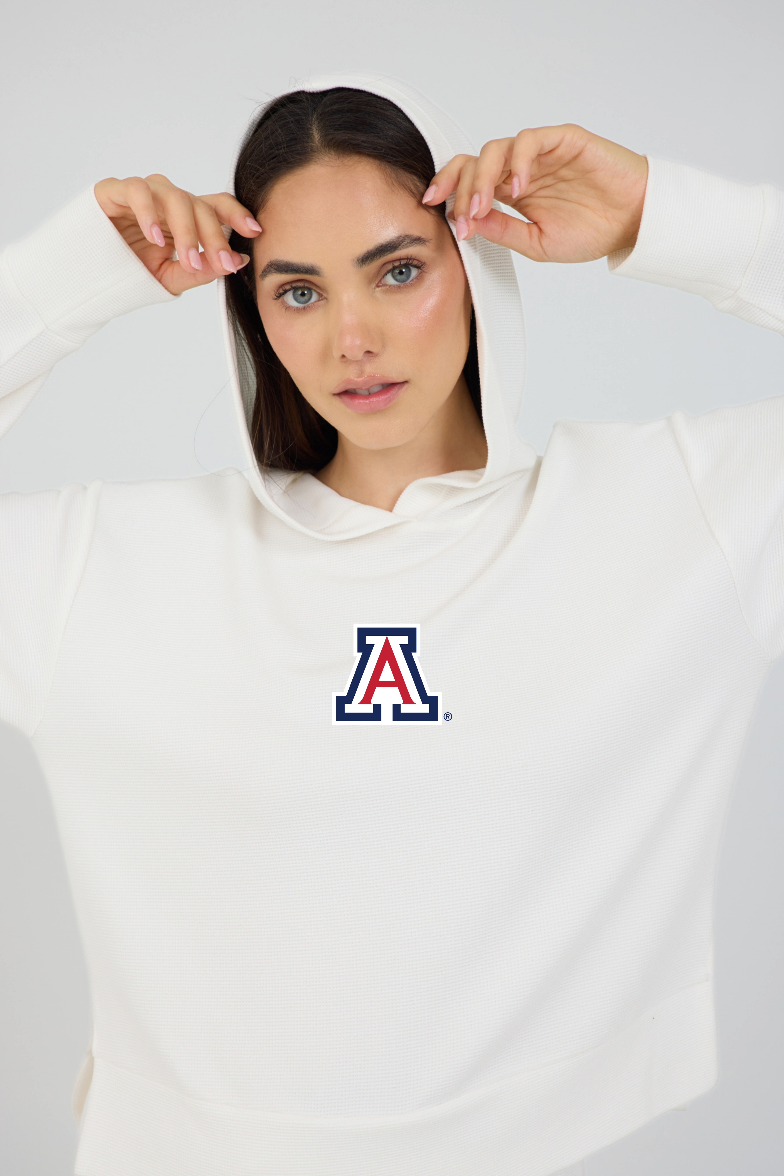 Relaxed Fit Waffle Hoodie Arizona
