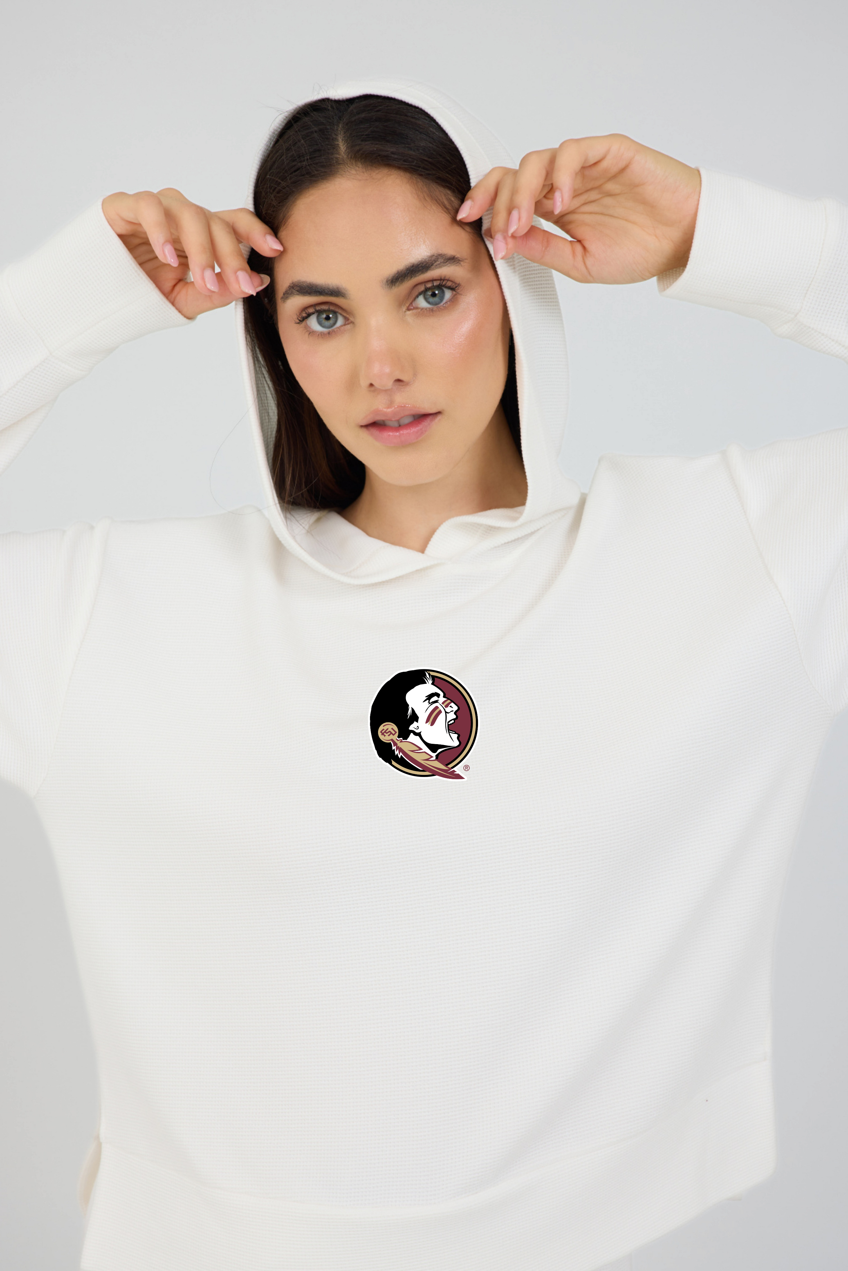 Relaxed Fit Waffle Hoodie Florida State