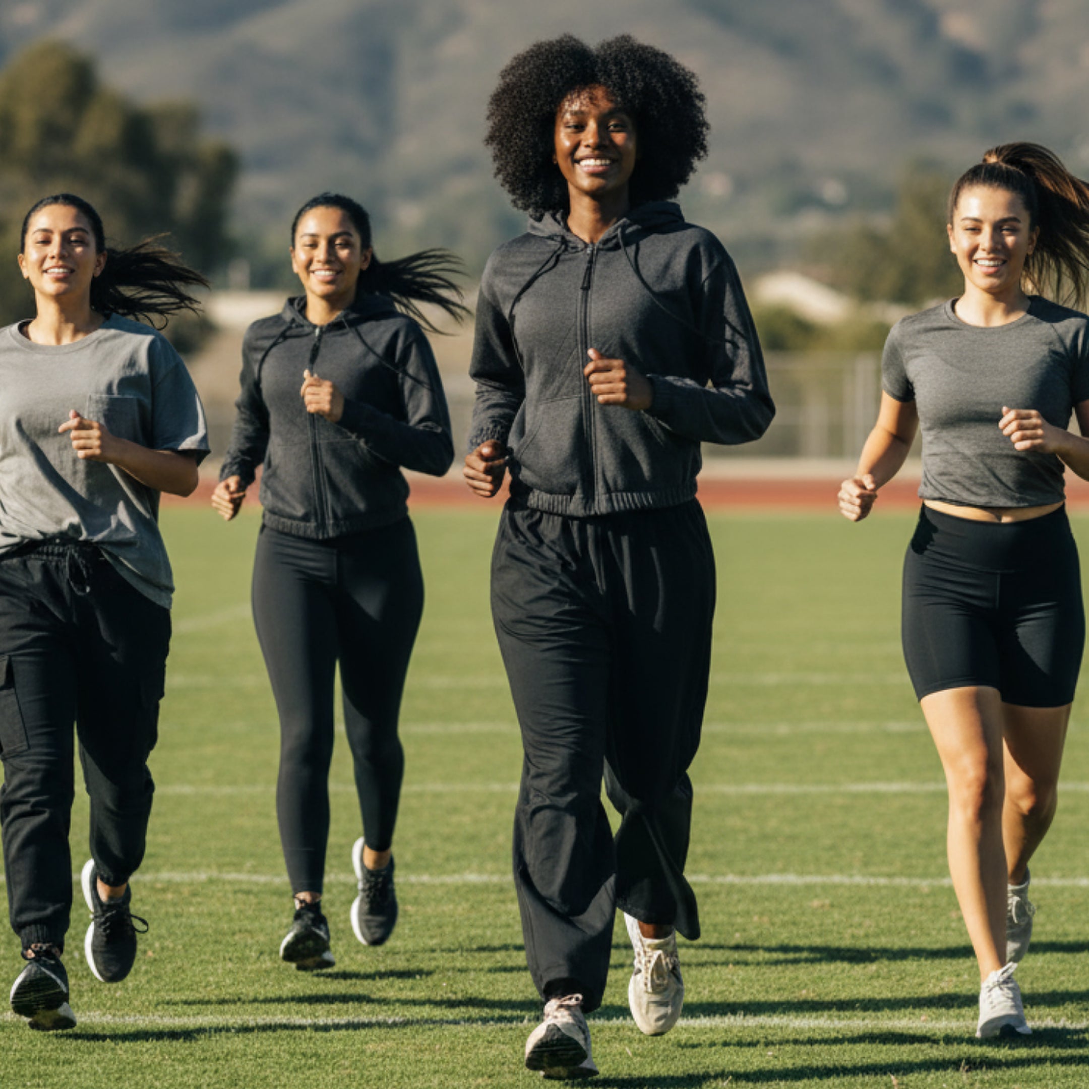 CROPPED ELASTICIZED HOODIE JACKET CHARCOAL