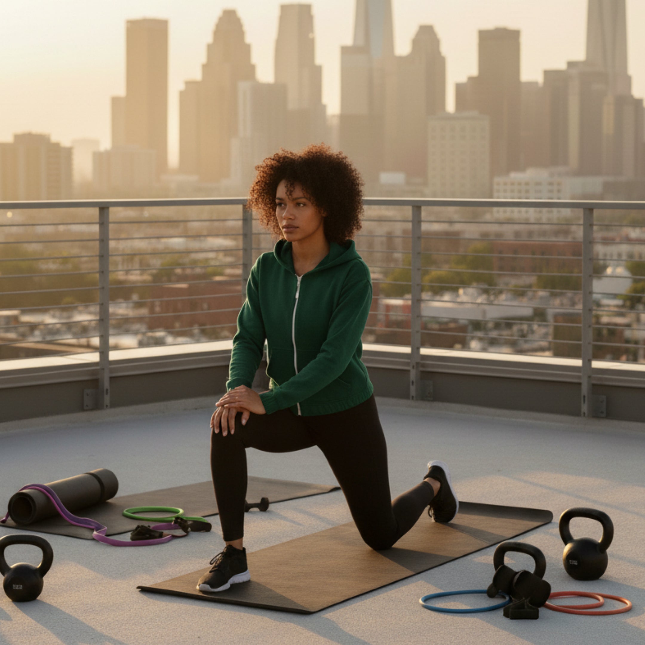 CROPPED ELASTICIZED HOODIE JACKET