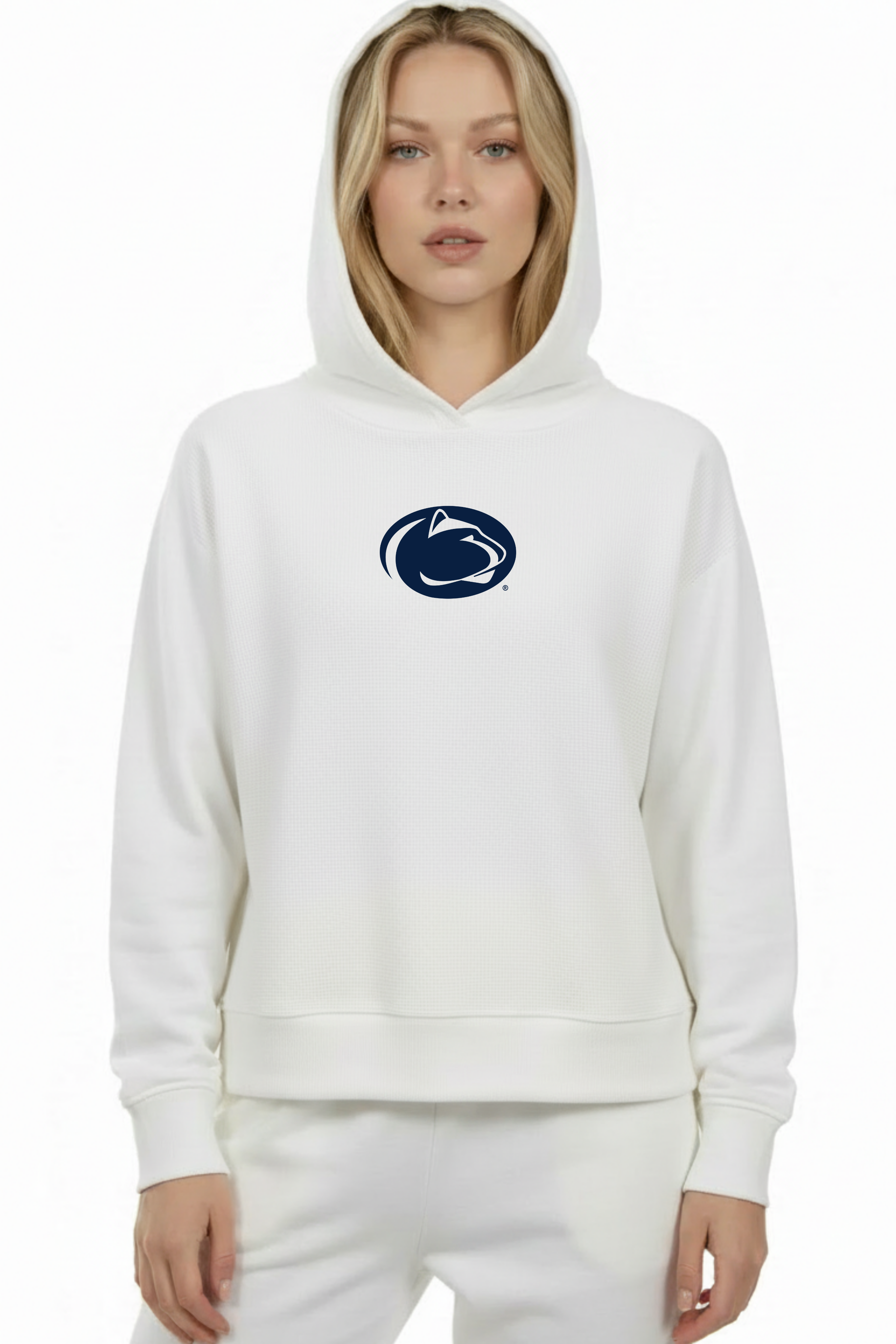 Relaxed Fit Waffle Hoodie Penn State