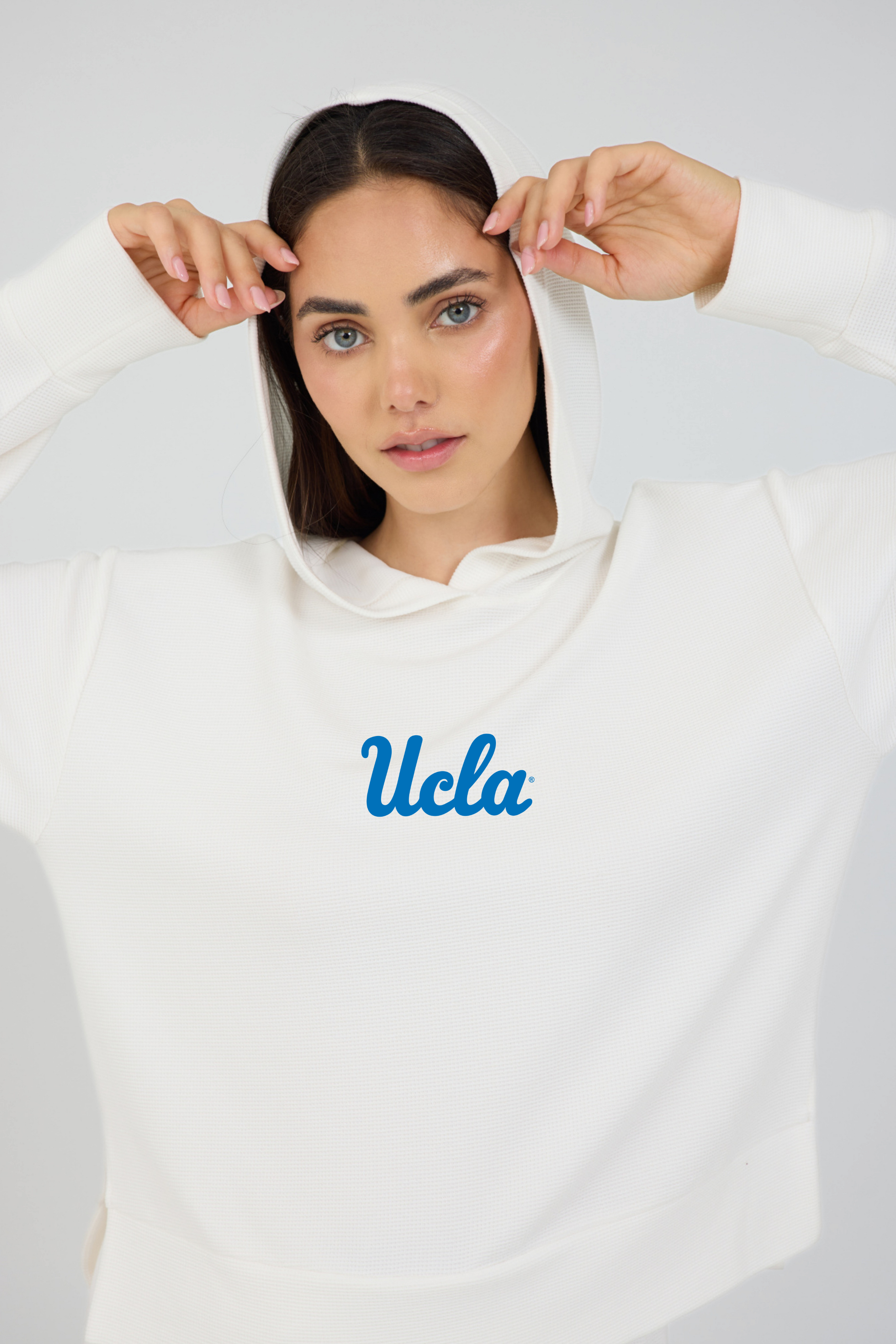 Relaxed Fit Waffle Hoodie UCLA
