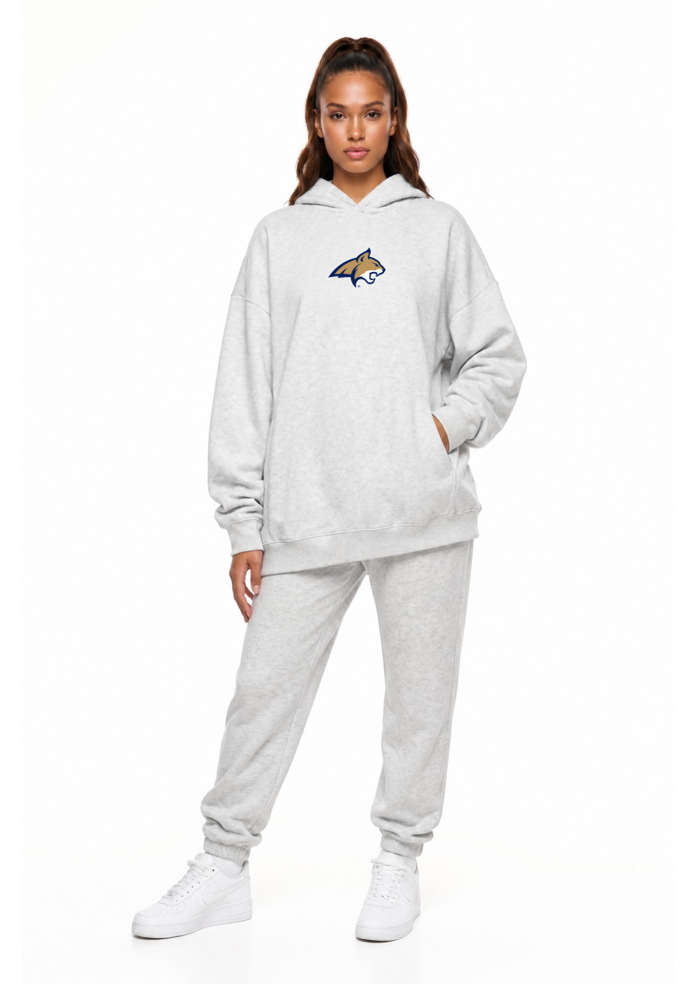 Oversized Zipper Pocket Hoodie Montana
