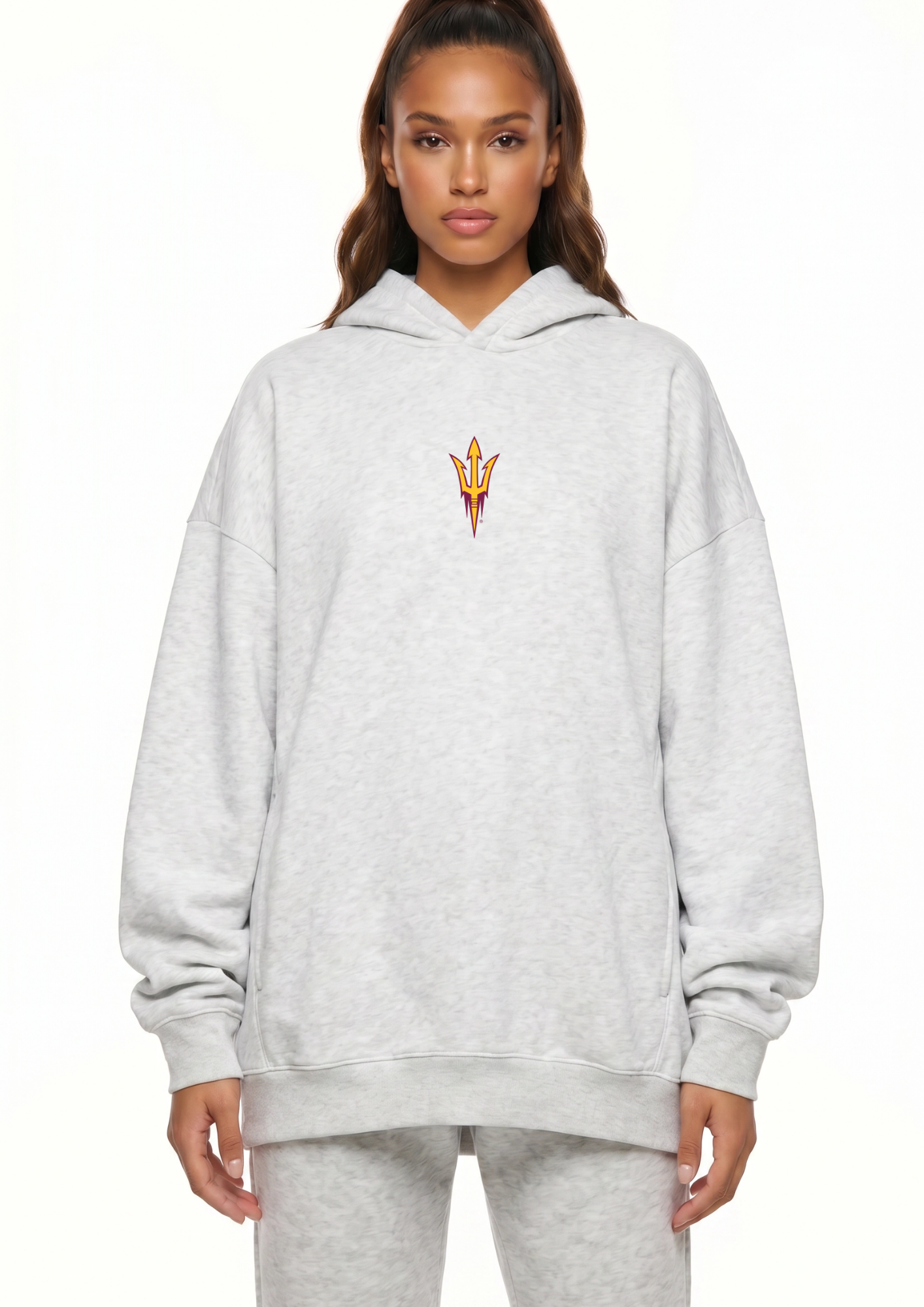 Arizona State Kadi Oversized Zipper Pocket Hoodie – alternate angle