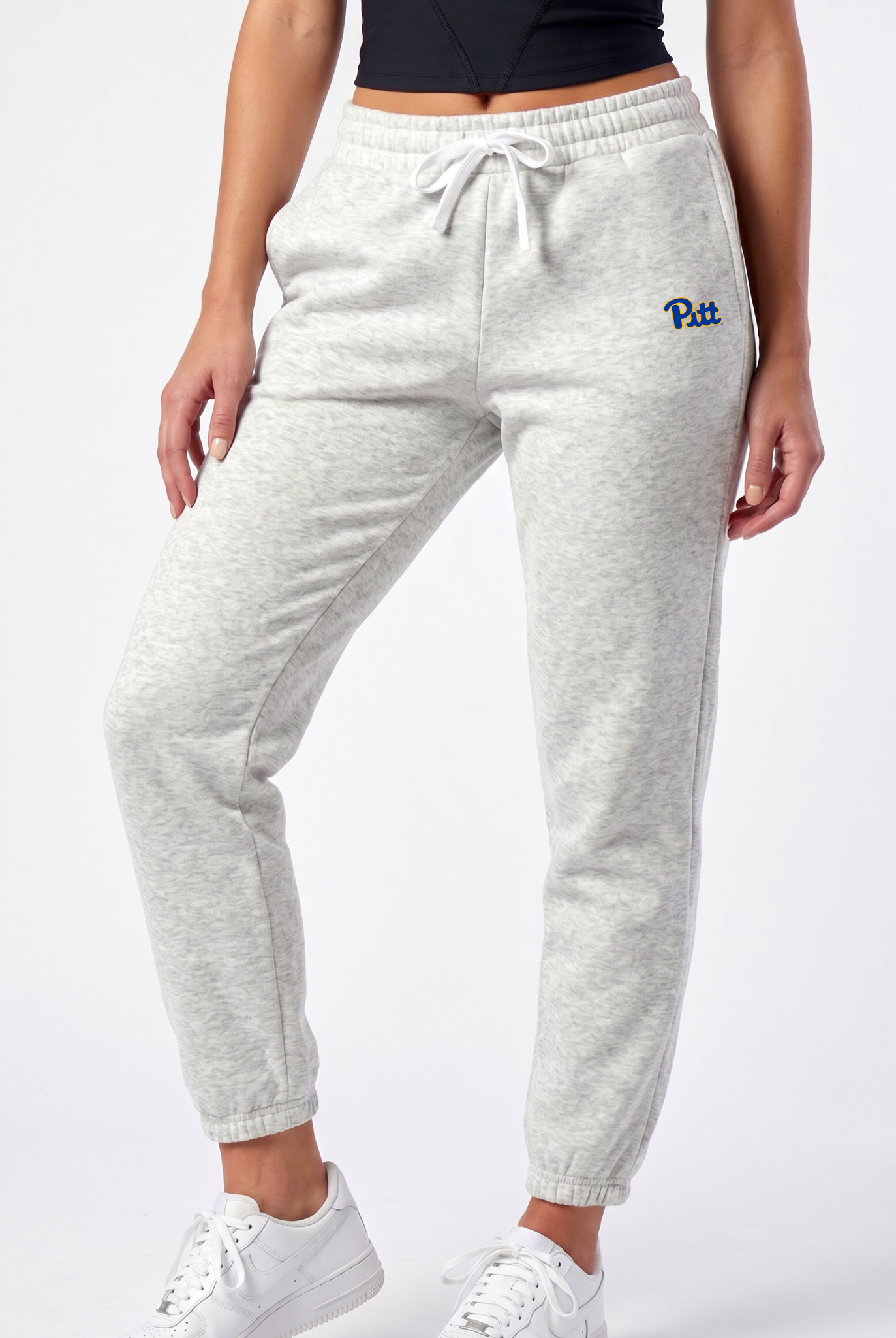 Side Pockets Joggers Heather Grey Pittsburgh