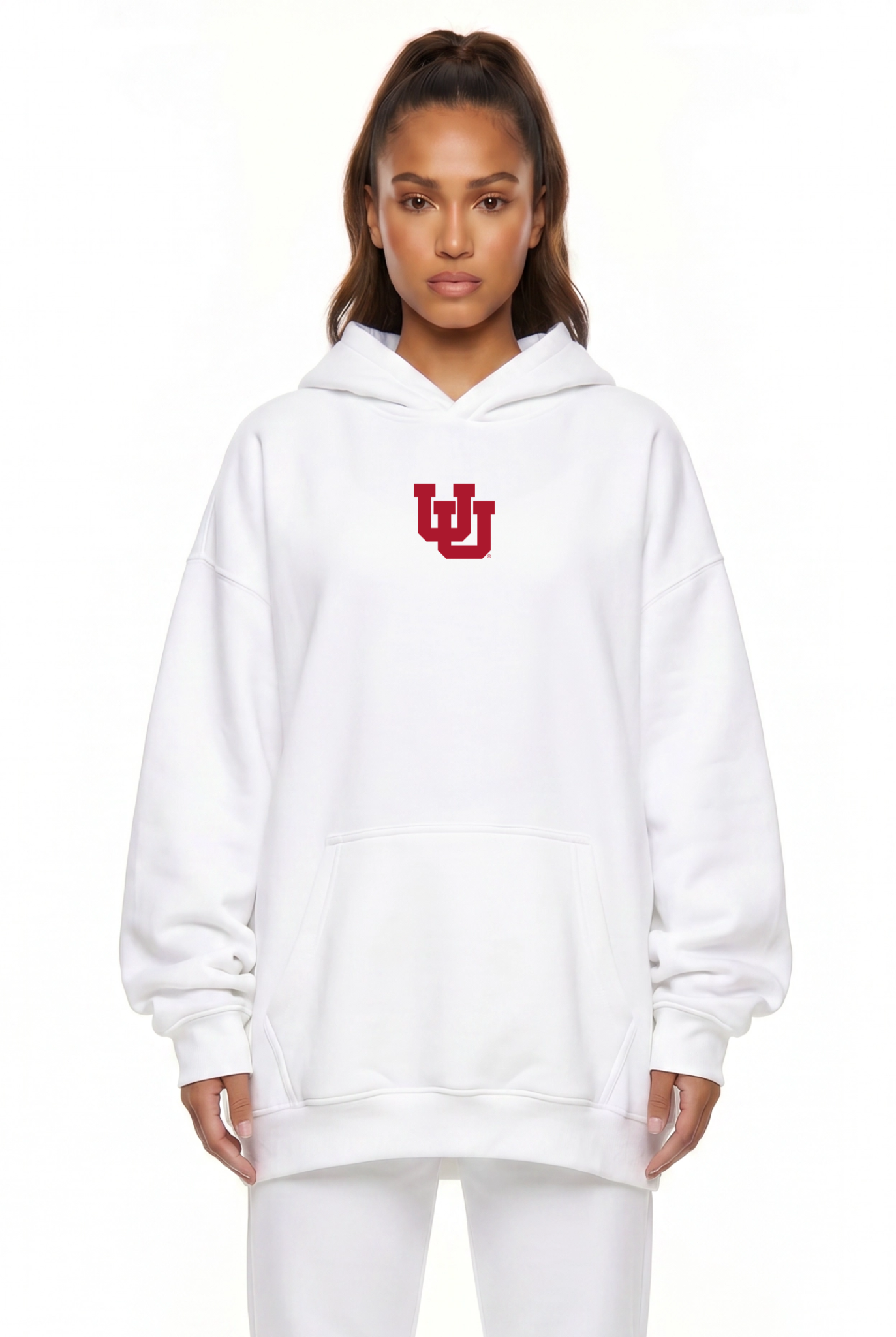 Zipper Hood Heather Grey Utah