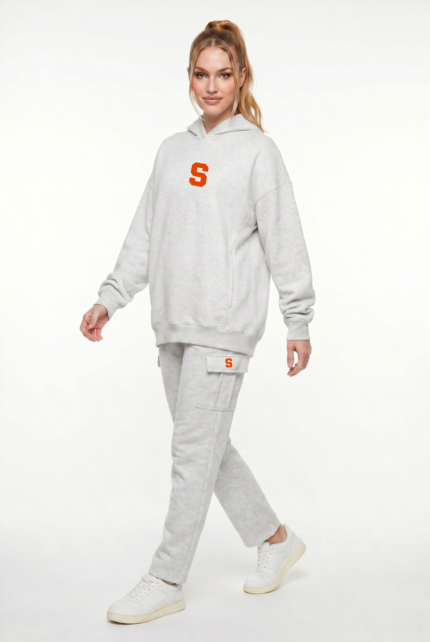 Cargo Straight Fleece Heather Grey Syracuse