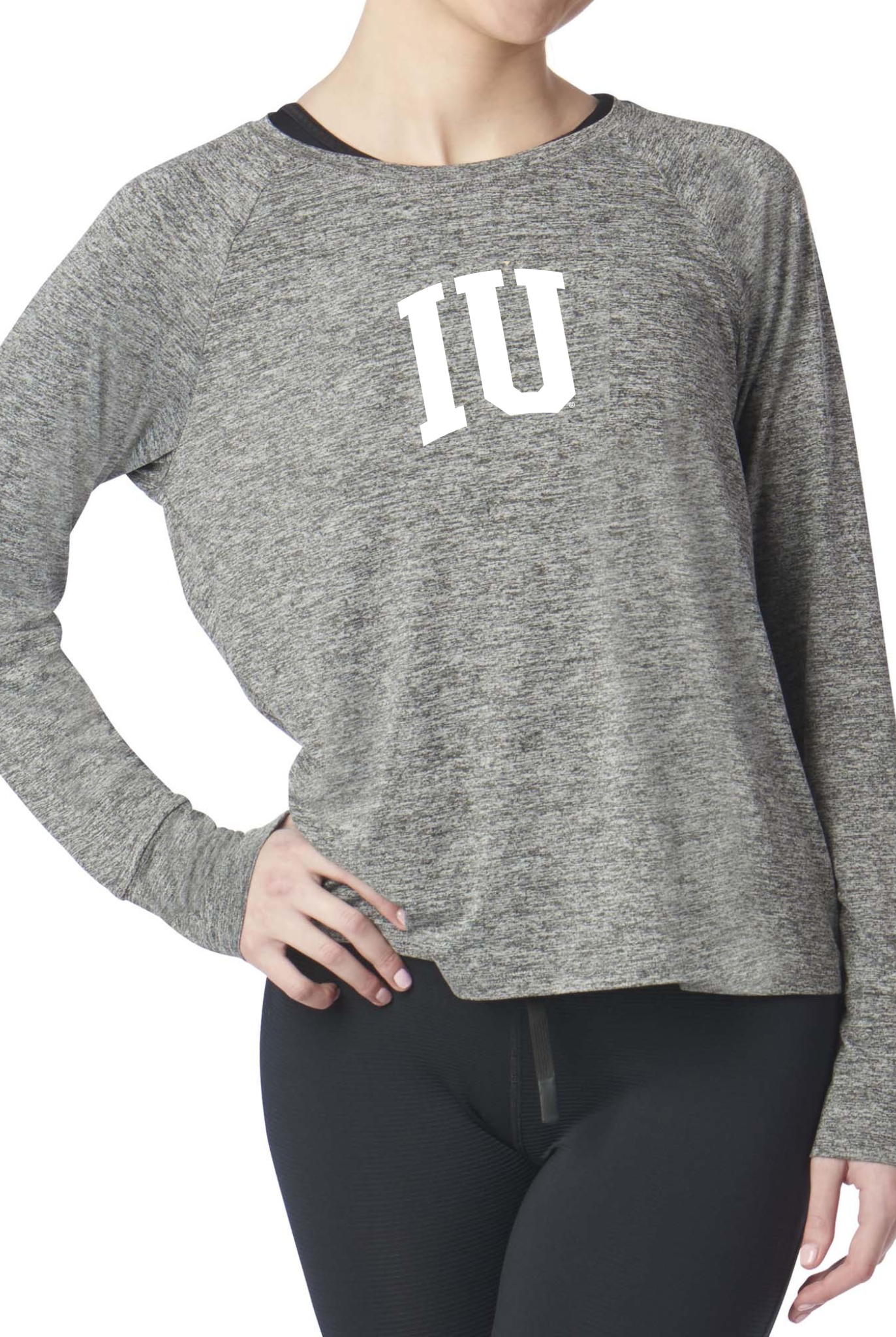 Indiana Raglan Long Sleeve Heather Jersey alt