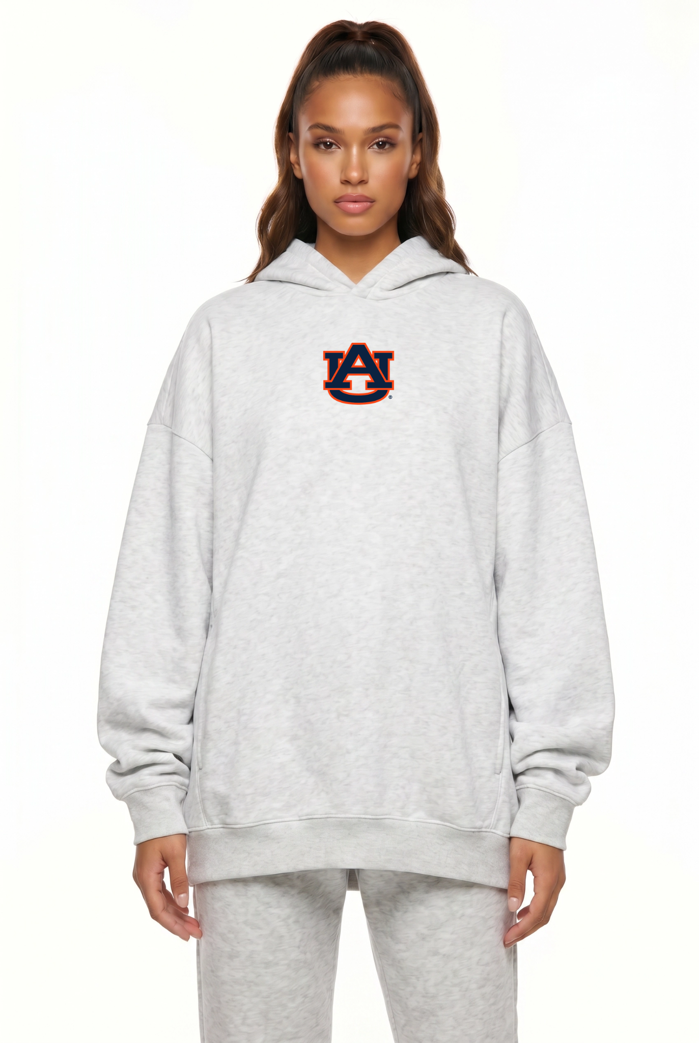 Zipper Hood White Auburn