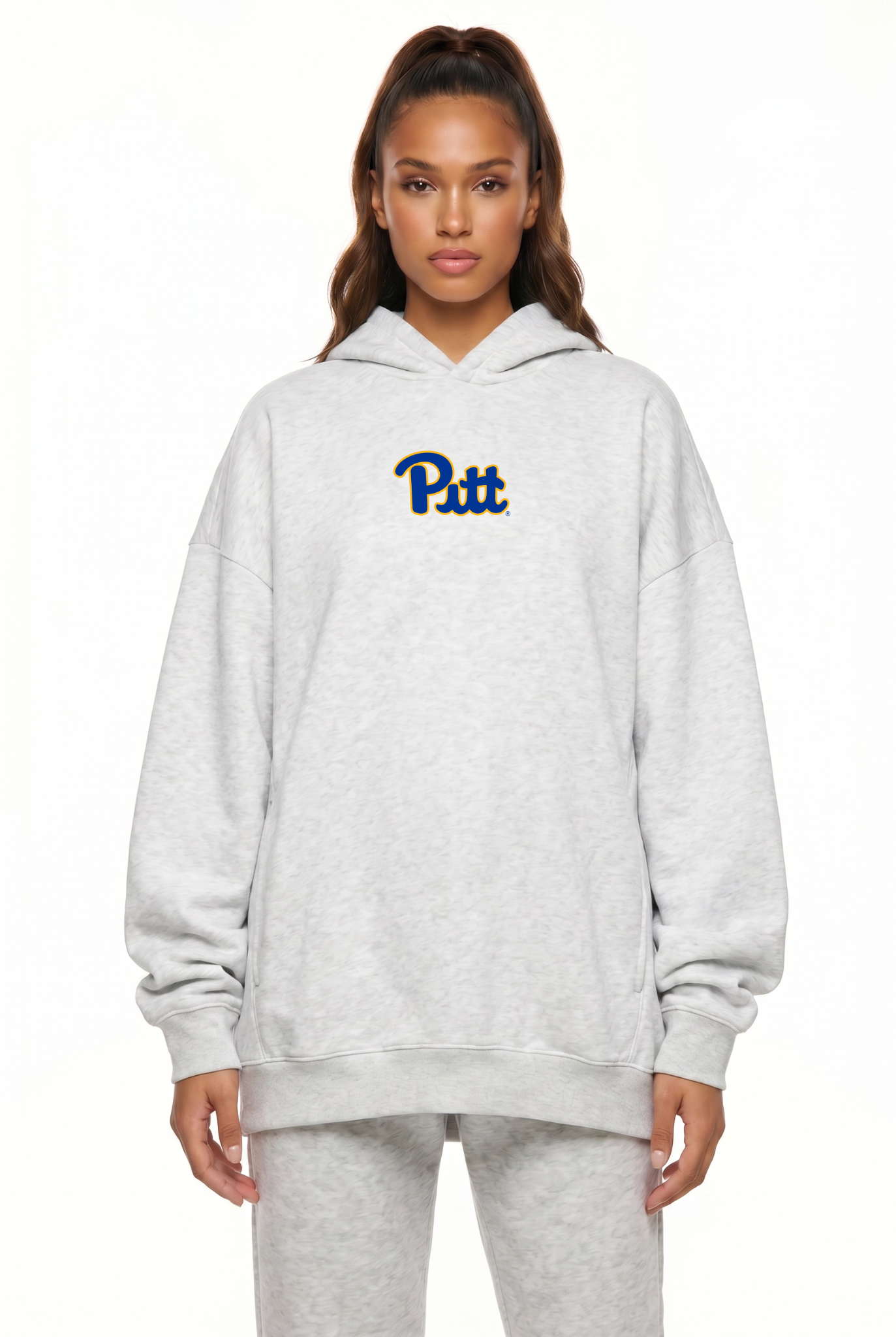 Zipper Hood White Pittsburgh