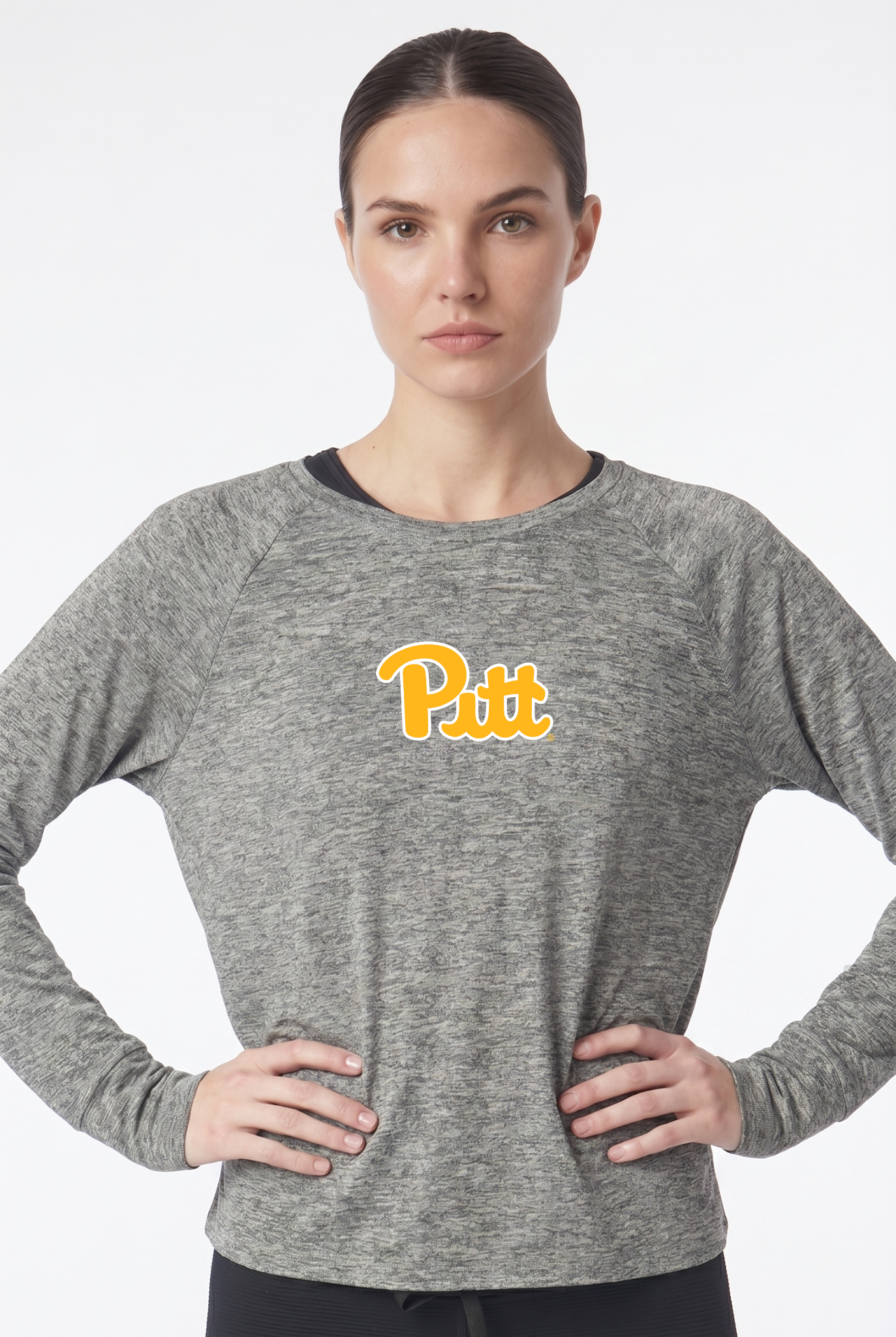 Raglan Long Sleeve Heather Jersey Pittsburgh