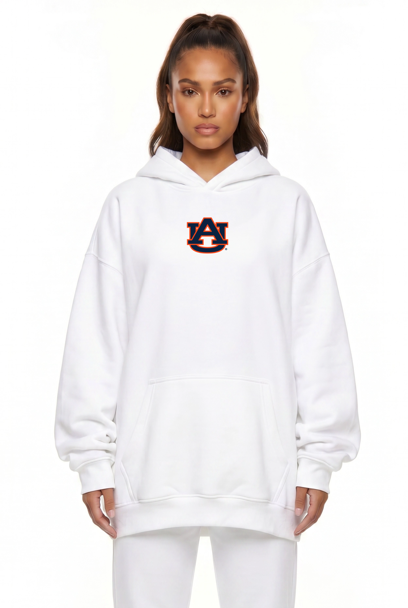 Zipper Hood Heather Grey Auburn