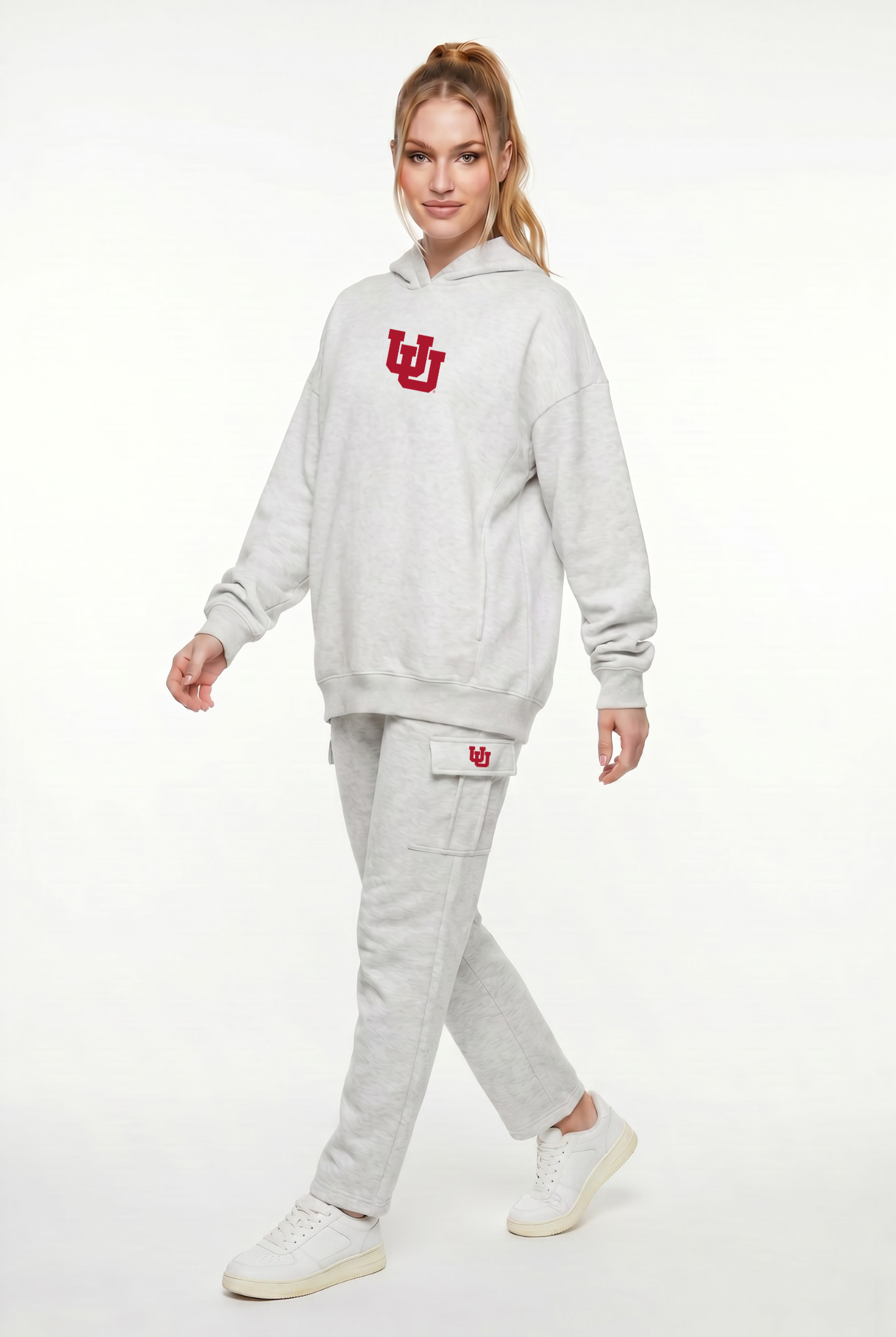 Cargo Straight Fleece Heather Grey Utah