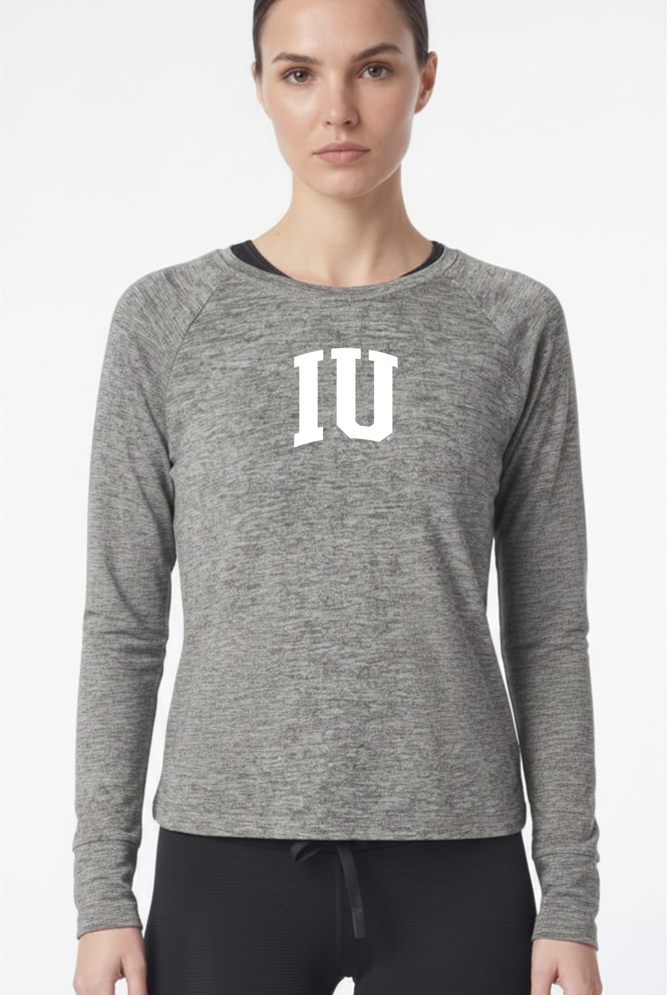Indiana Raglan Long Sleeve Heather Jersey
