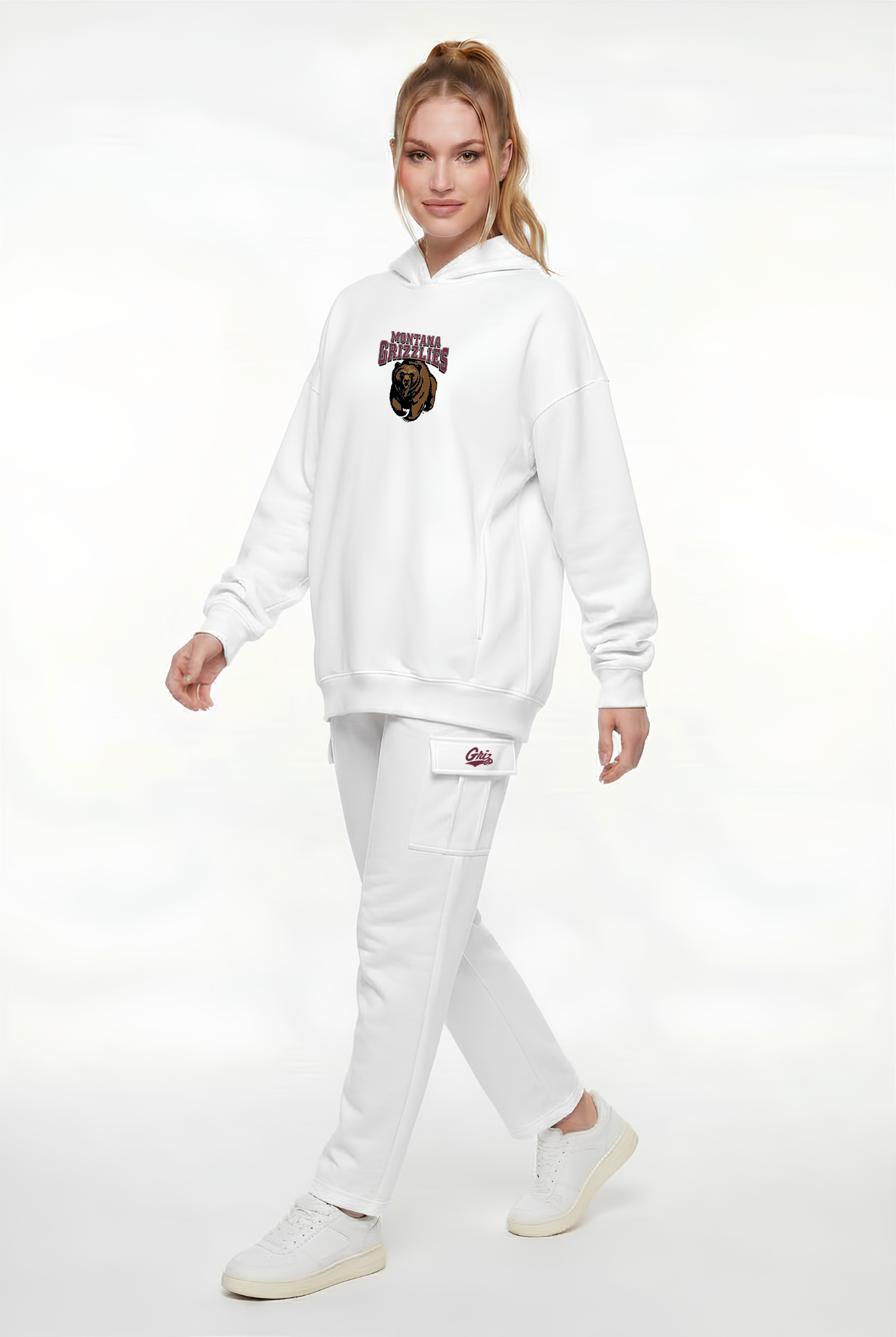 Cargo Straight Fleece White Montana
