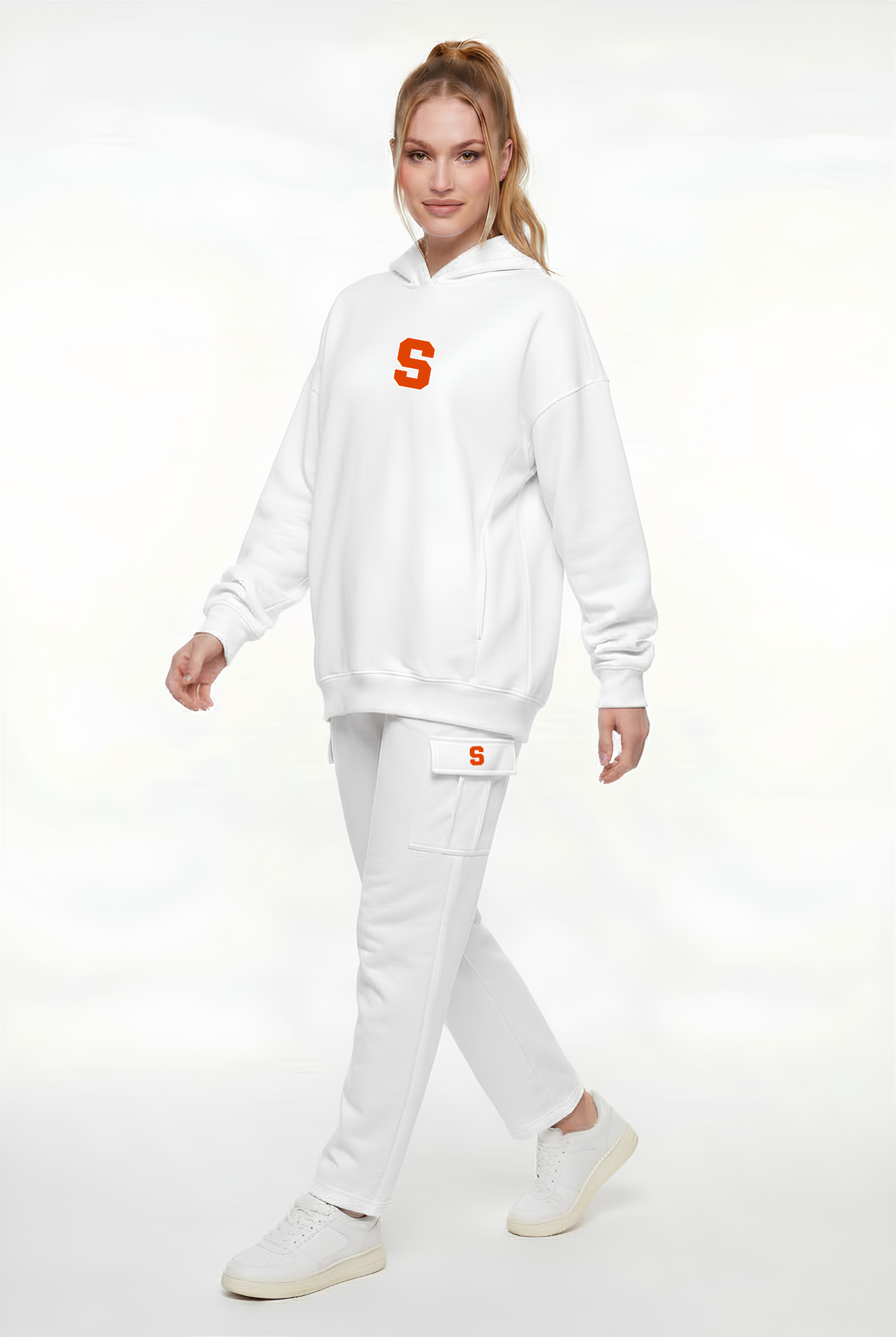 Cargo Straight Fleece White Syracuse