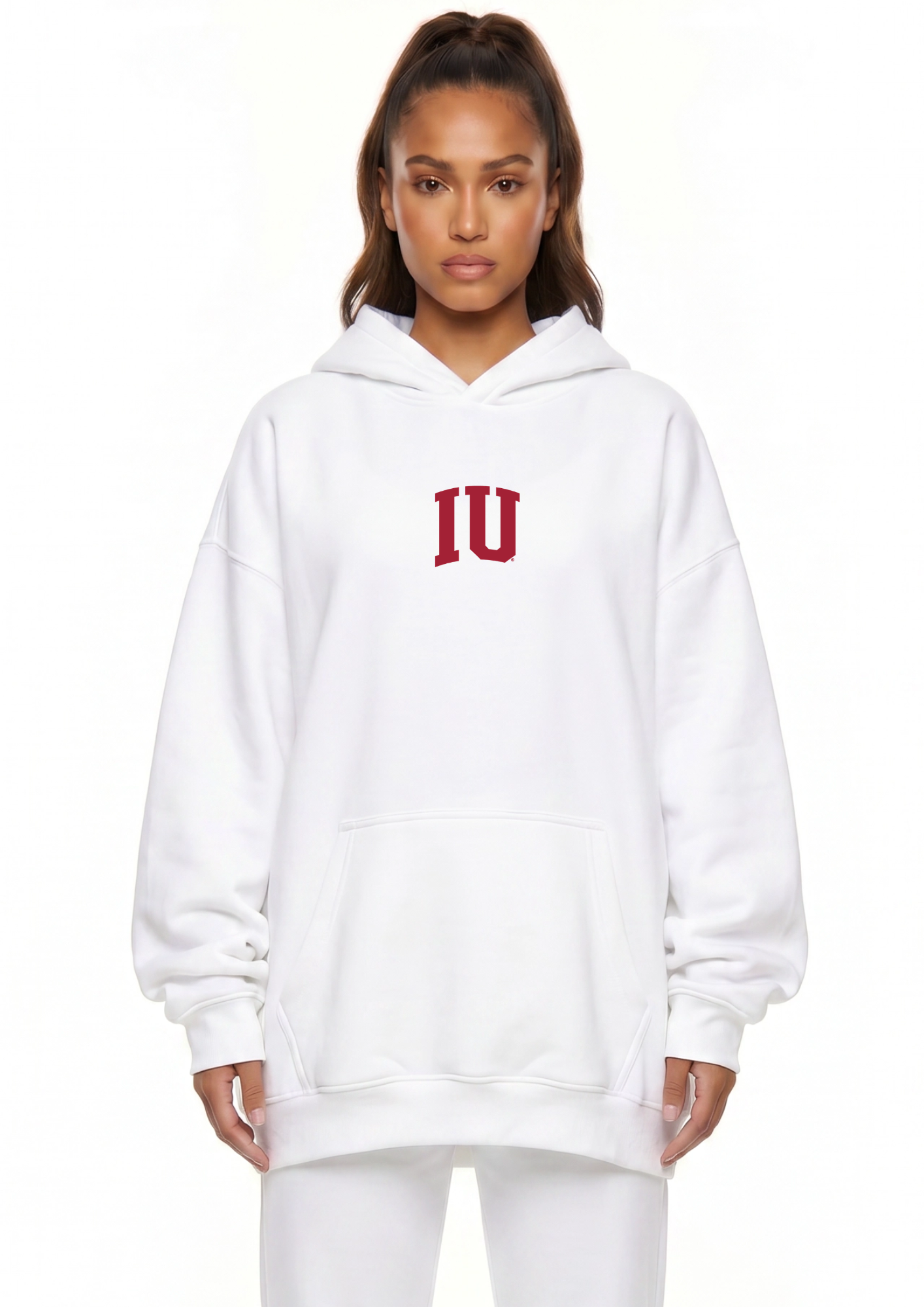 Indiana Kadi Oversized Zipper Pocket Hoodie – alternate angle
