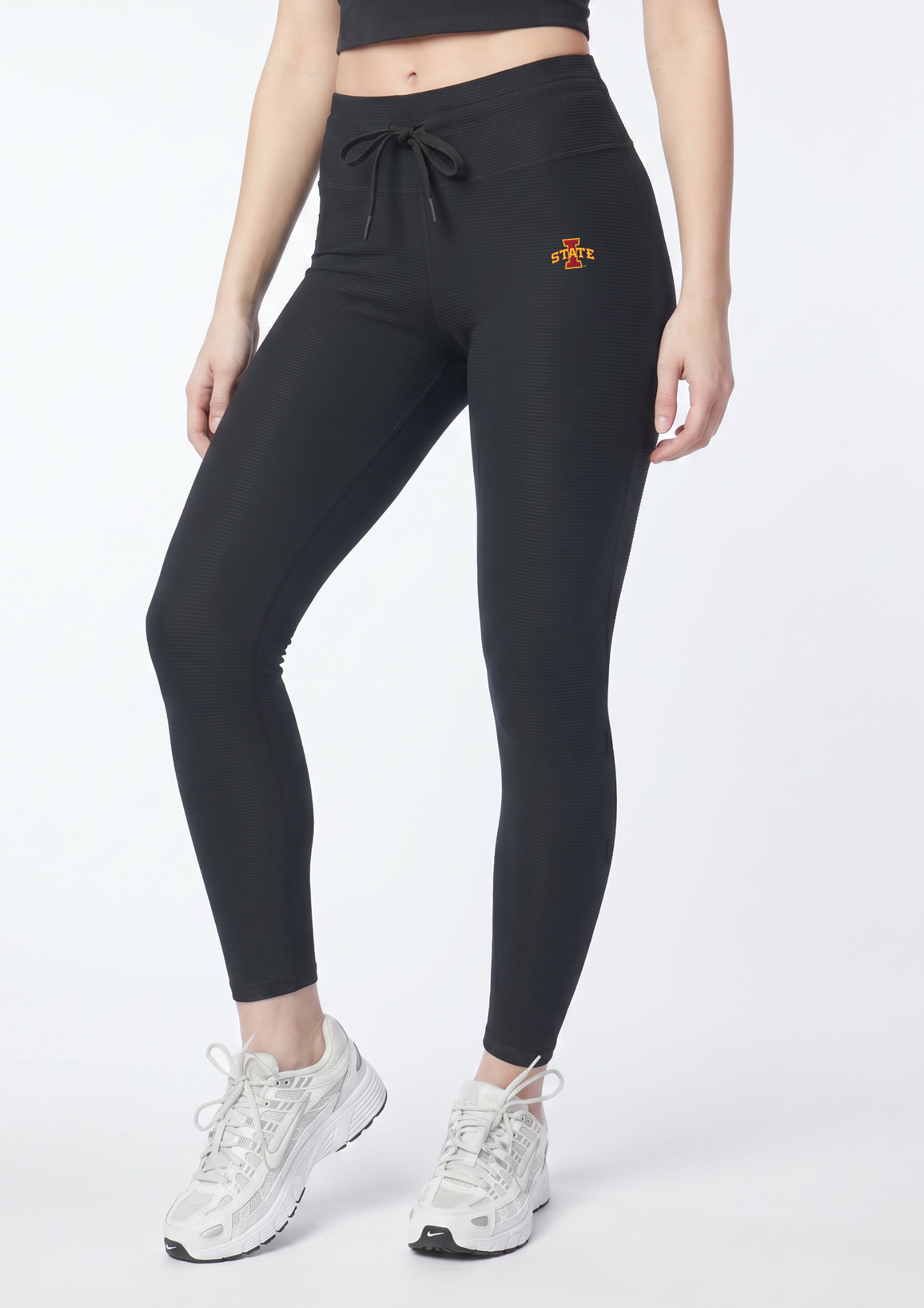Iowa State Kadi 2x2 Ribbed Legging – full length styled view