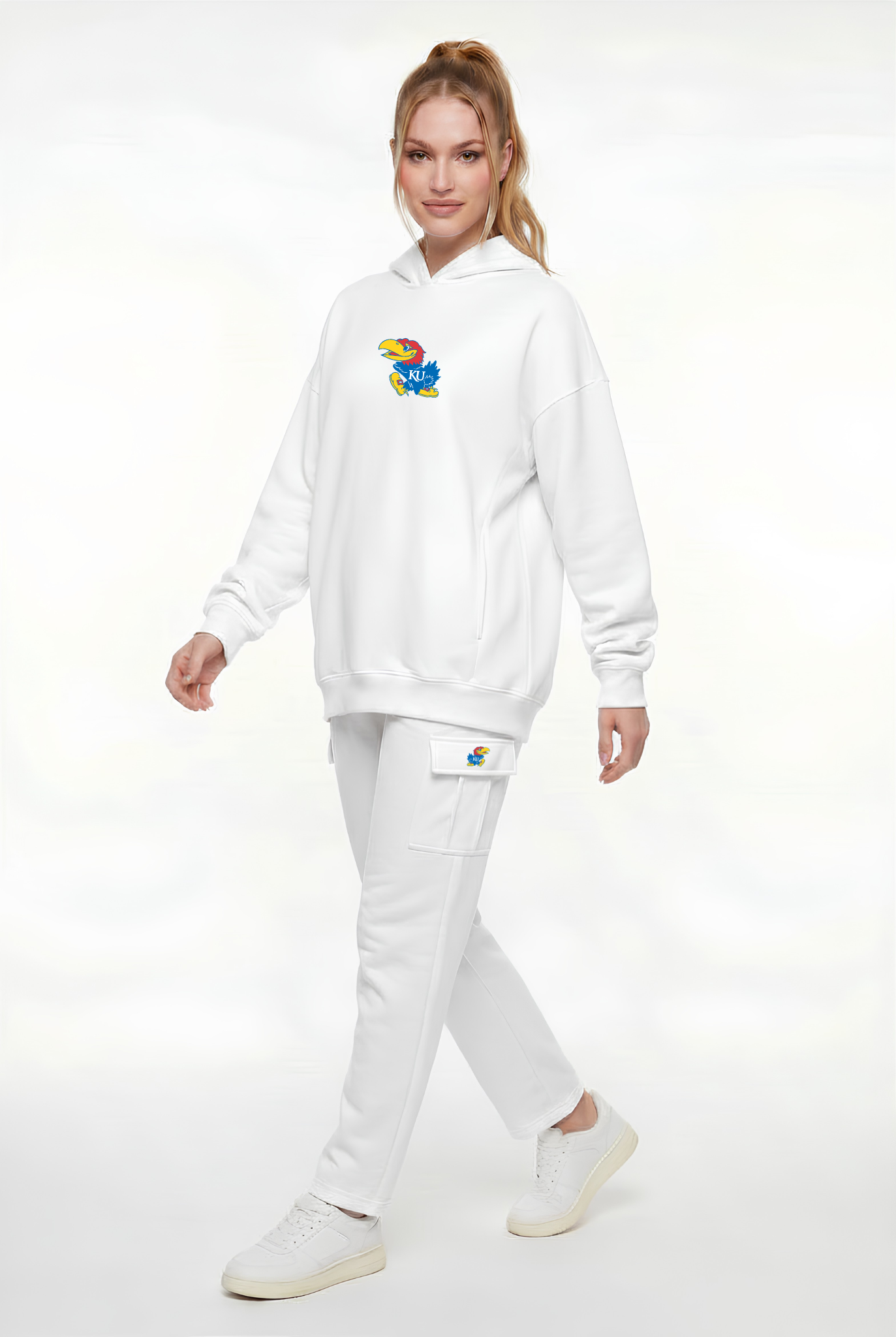 Cargo Straight Fleece White Kansas