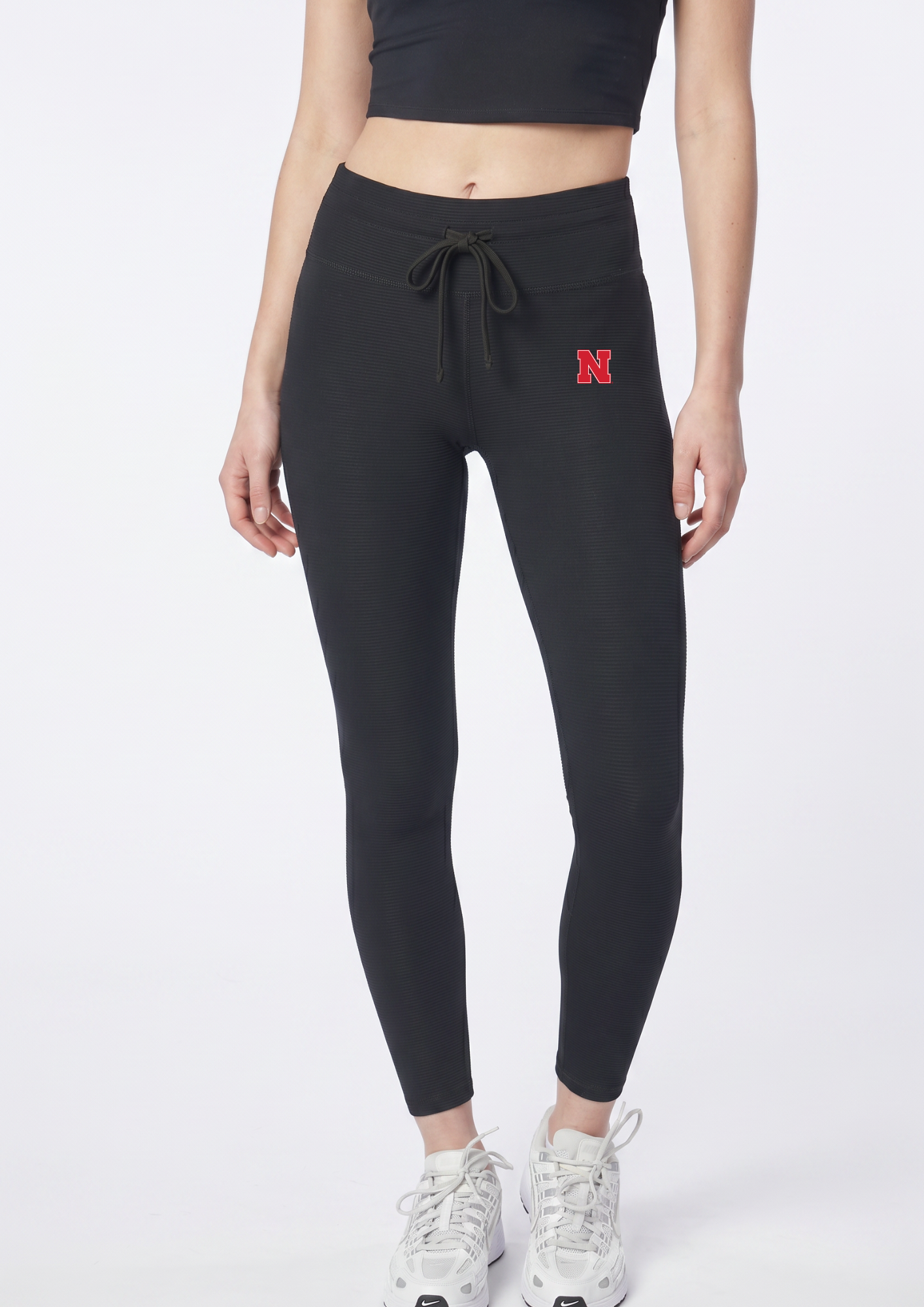 Nebraska Kadi 2x2 Ribbed Legging – full length styled view