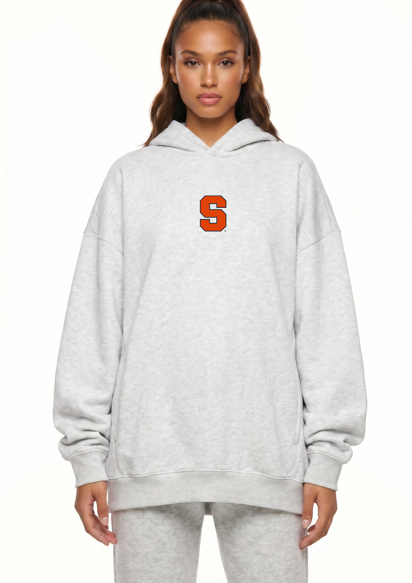 Syracuse Kadi Oversized Zipper Pocket Hoodie – alternate angle