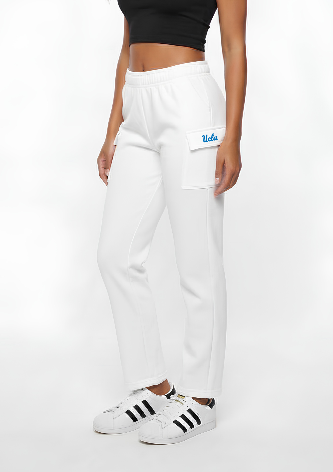 UCLA Kadi Cargo Straight Fleece pant – front view