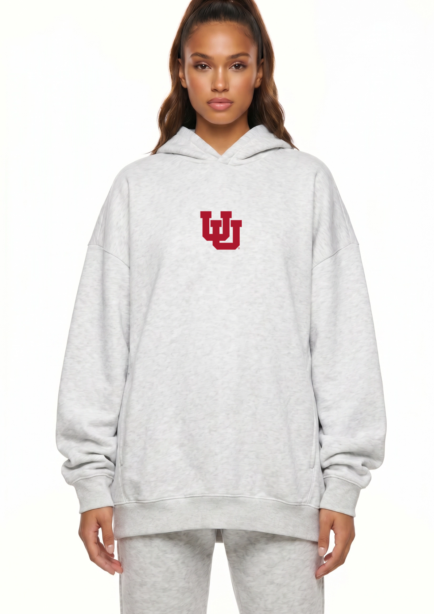 Utah Kadi Oversized Zipper Pocket Hoodie – alternate angle